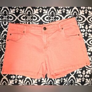 10 The Classic Mid Rise Coral Shorts